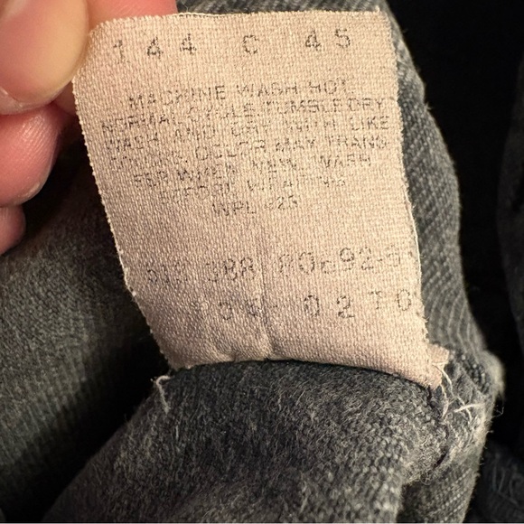 Vintage 80s Levis 505 Jeans Red Tab Batwing Gray Made in USA Size 28x30 Faded - Picture 5 of 10